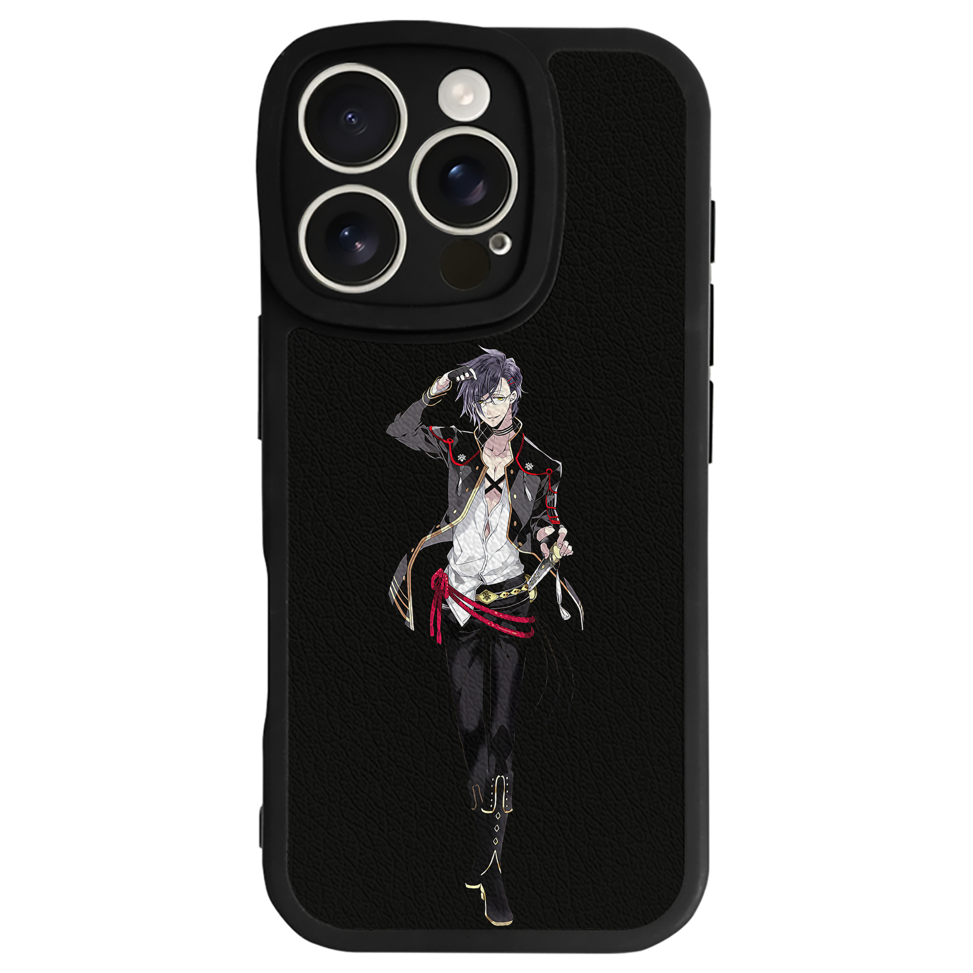 （画像用） 刀剣乱舞 Touken Ranbu 【iPhone 16シリーズ対応】シリコンスマホケース（レザー調） 材質：シリコン